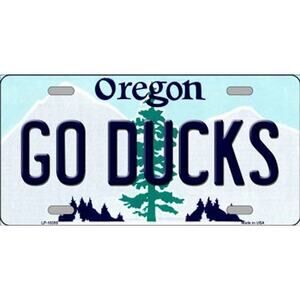 NCAA  Go Ducks License Plate Oregon State Background Metal Tag Wall Sign Art New